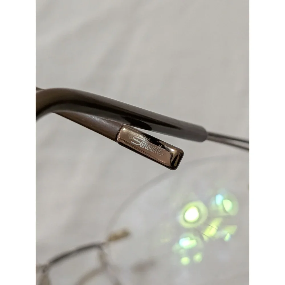 Silhouette‎ 5521 EP 6040 Rimless Eyeglasses Gunmetal Brown 48-21 145 Austria